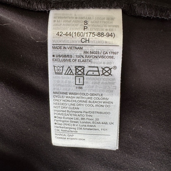 GAP New Sleeveless Fit & Flare Cami Dress Black Small Tie Straps Cocktail Summer - Picture 9 of 16